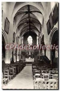 Chatillon Coligny Old Postcard From Inside I'Eglise