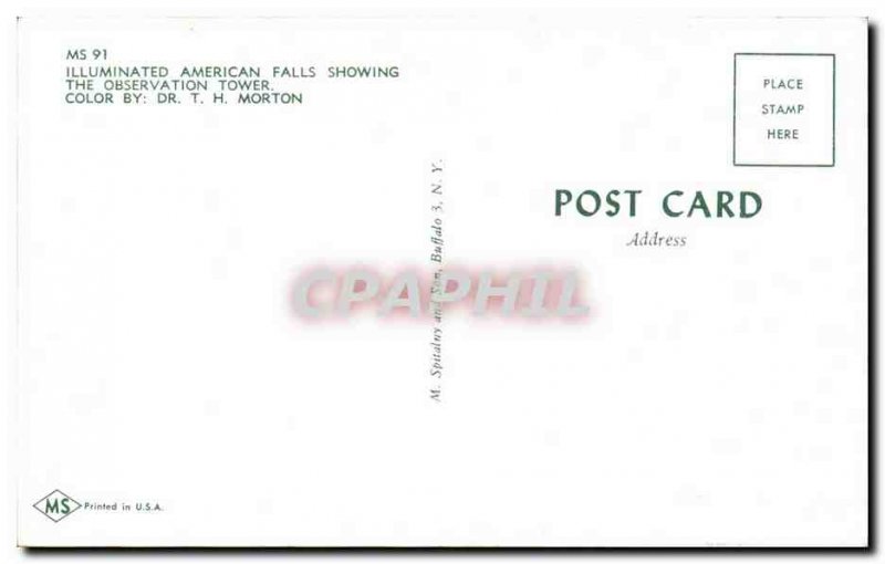 Postcard Old New York Falls