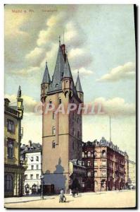 Old Postcard Mainz Holzturm