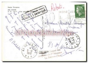 Old Postcard Haute Provence Digne General Aerial view