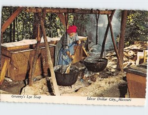 Postcard Granny's Lye Soap, Silver Dollar City, Branson, Missouri