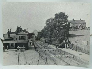 Smeeth Railway Station c1910 Nr Ashford Kent Closed 1954 Vintage Postcard DDrage