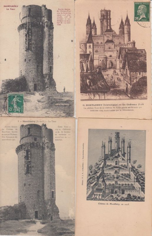 MONTLHERY ESSONNE (DEP.91) 200 Postcards pre-1940 (L5950)