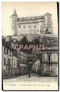 Old Postcard Saumur Chateau