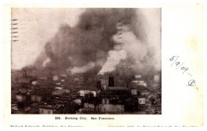 San Francisco Earthquake Burning City