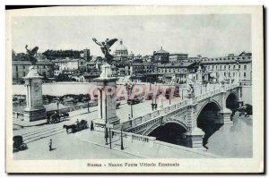 Old Postcard Roma Nuovo Ponte Vittorio Emanuele