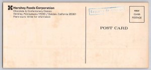 Hershey's Milk Chocolate Candy Bar Wrapper Style Oversized 3x7 Postcard