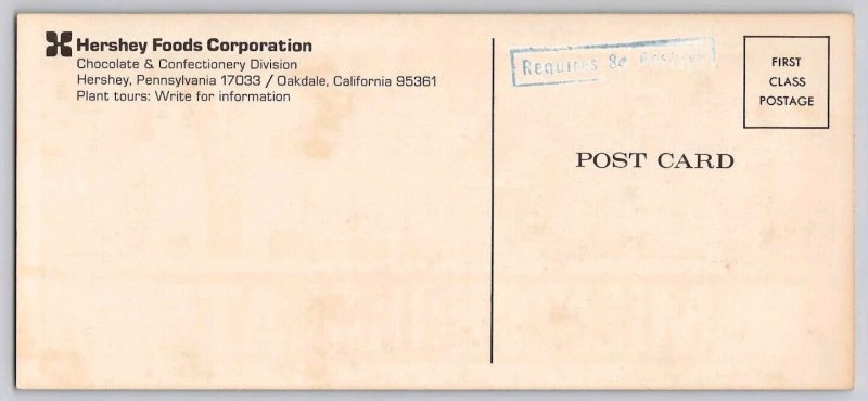 Hershey's Milk Chocolate Candy Bar Wrapper Style Oversized 3x7 Postcard