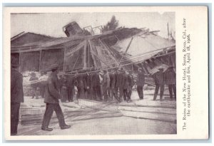 1906 Ruins of New Hotel Santa Rosa CA Eartquake Fire Disaster Postcard