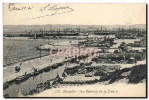 Marseille Old Postcard General view of Joliette