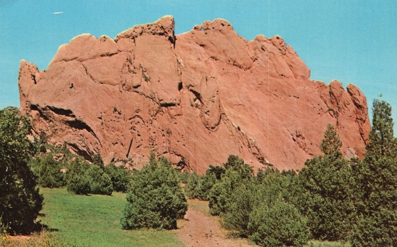 Vintage Postcard Scene Interior Garden of Gods Pikes Peak Region Colorado CO