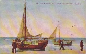 Netherlands Scheveningen Dutch Fishing Boats 1913