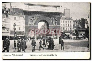 Old Postcard Collection petit Journal Paris, Porte Saint-Martin