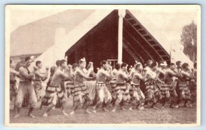 Haka or War Dance Ngāti Porou Tribe at Rotorua NEW ZEALAND Aboriginals Postcard