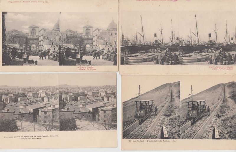 ITALY 344 Vintage STEREO Postcards pre-1940 (L5143)