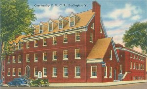 Burlington Vermont Community YMCA Linen Postcard Unused