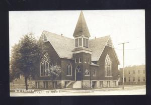 RPPC NEVADA IOWA METHODIST CHURCH VINTAGE REAL PHOTO POSTCARD 