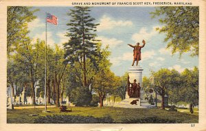 Grave and Monument of Francis Scott Key Frederick, Maryland MD s 