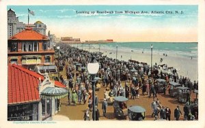 Looking up Boardwalk from Michigan Ave. in Atlantic City, New Jersey