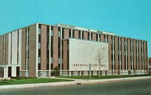 Vintage Postcard City Hall Building Bristol Connecticut CT Natural Color Cards