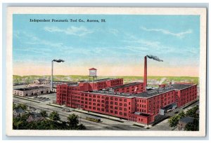 c1920 Independent Pneumatic Tool Co. Exterior Building Aurora Illinois Postcard 