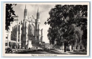 c1905 Anglican Cathedral Dunedin New Zealand NZ Antique RPPC Photo Postcard