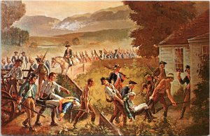 Postcard VT Battle of Bennington  by Roy Williams at the Bennington Museum