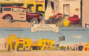 Oklahoma City Oklahoma Park O Tell Linen Vintage Postcard AA37721