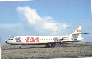 EAS La Cinq Aero Service Caravelle SE210 at Orly France Airport Postcard