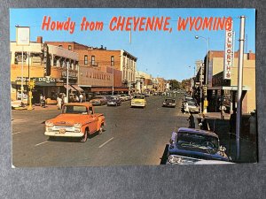 Howdy From Cheyenne WY Chrome Postcard H1165083004