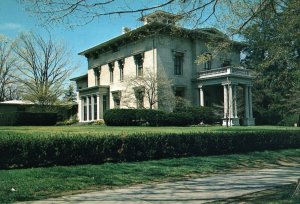 VINTAGE CONTINENTAL POSTCARD PRESIDENT'S HOUSE WESLEYAN UNIVERSITY MIDDLETOWN CT