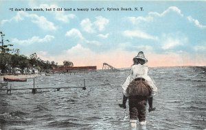 J16/ Sylvan Beach New York Postcard c1910 Water Slide Piggy Back Ride 60