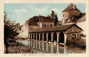 CPA Chablis - Le Lavoir et la Tour FRANCE (960658)