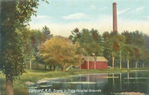 Concord New Hampshire State Hospital (Insane Asylum) 1910s  Postcard Unused