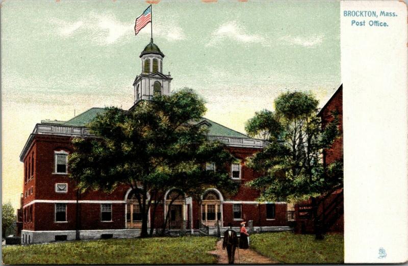 Brockton Massachusetts~US Post Office~1905 Raphotype Postcard~TUCK 