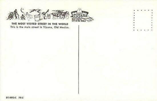 Mexico, Tijuana, Main Street, Dexter No. DT-8893-C