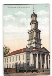 Hartford Connecticut CT Postcard 1907-1915 Center Church