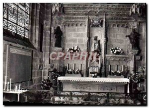 Modern Postcard Fougeres Saint Sulpice Church Altar Of Notre Dame Des Marais