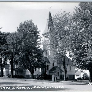 c1950s Barron, Wis RPPC Episcopal Residential Church Building PC WI Chapel A194