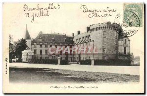 VINTAGE POSTCARD Castle Of Rambouillet Entered