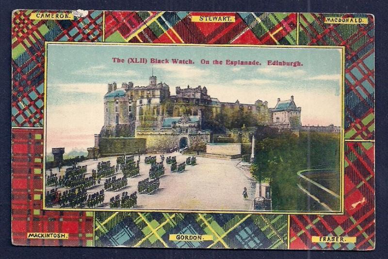 Black Watch on Esplanade Edinburgh Scotland unused c1910's