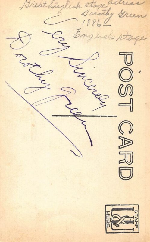 LPD74 Postcard: Dorothy Green Stage, Theatre Actress RP