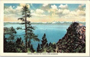 Vintage Looking Towards The Tavern From Glenbrook, Tahoe, Calif. Postcard P130