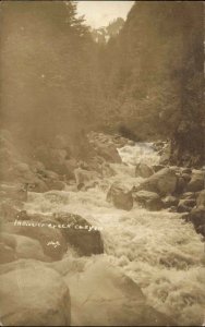Bellington Washington WA Glacier Creek Caynon Real Photo Vintage Postcard