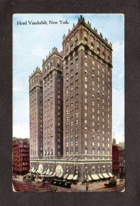 NY Hotel Vanderbilt New York City NYC Vintage Postcard US