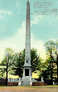 Indiana Lafayette Soldiers Monument At Tippecanooe Battle Ground 1909