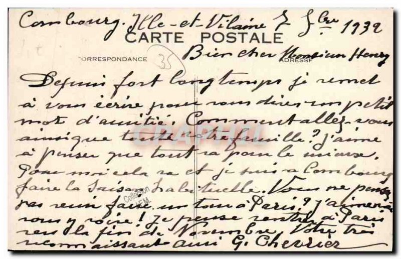 Old Postcard Chateau Combourg and Chateaubriand