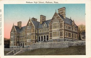 LP34   COPPER WINDOWS  High School Methuen Massachusetts RPPC Postcard