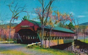 New Hampshire New London The Jackson Covered Bridge Crosses The Ellis River W...