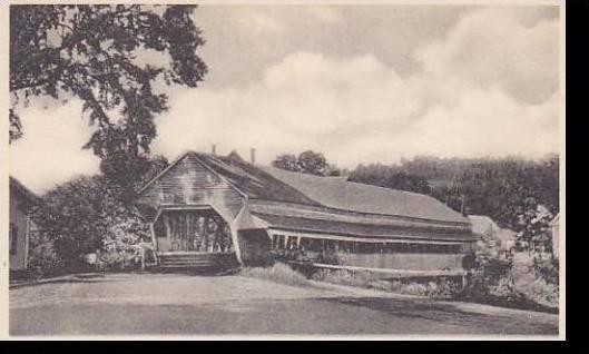 Vermont Woodstock Old Covered Bridge Albertype